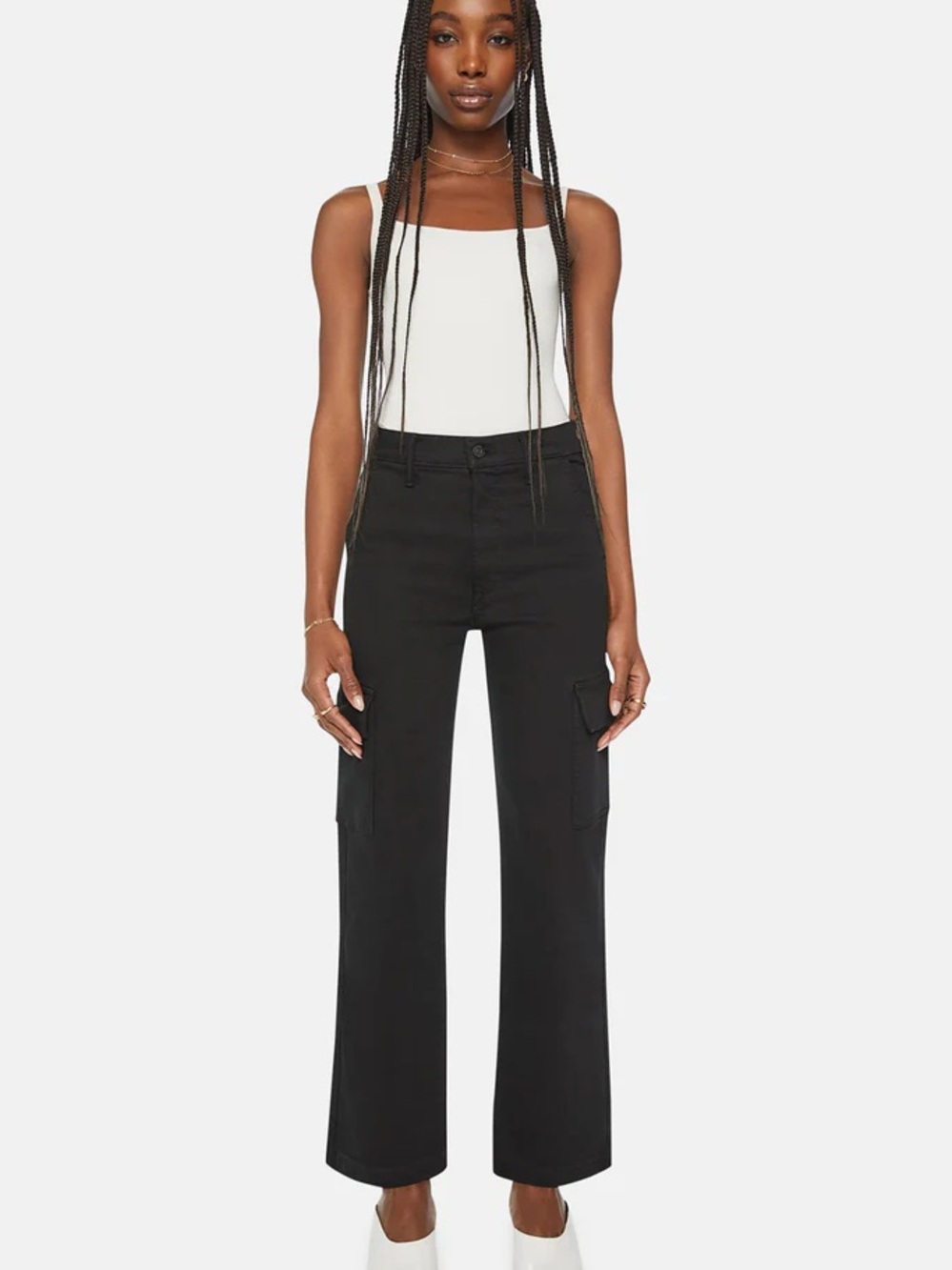 Mother The Rambler Cargo Straight Leg Jeans